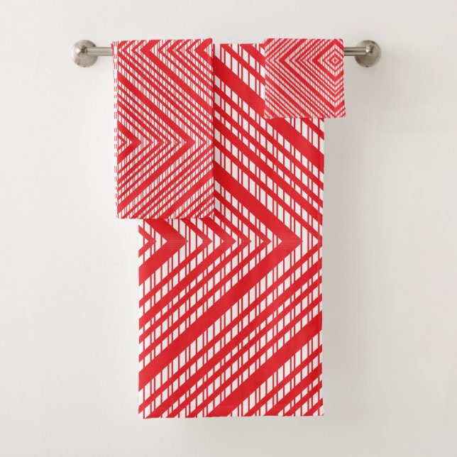 Un patrón simétrico con rojo, naranja y p (In situ)