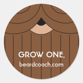 Un Pegatina sobre el crecimiento de la barba