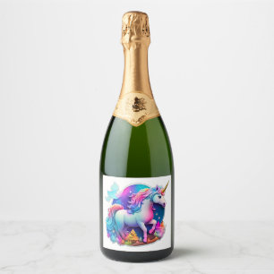 Un Pegatina unicornio encantador