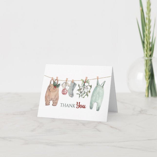 Un pequeño agradecimiento de Navidad con ropa (Anverso)