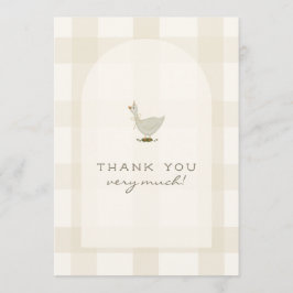 Un pequeño agradecimiento para baby shower de gans