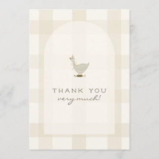 Un pequeño agradecimiento para baby shower de gans