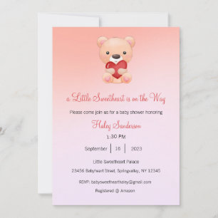 Un pequeño amor está en camino a la invitación