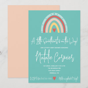 ¡Un pequeño amor está en camino! Invitación para b