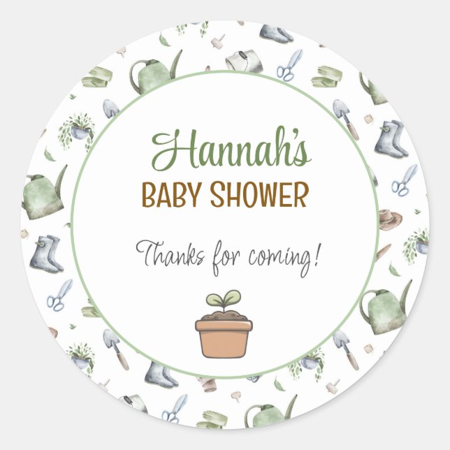 Un pequeño brote en el camino Pegatina (Anverso)