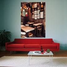 Un pequeño café | Poster de arte de IA