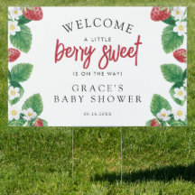Un pequeño cartel de bienvenida de Baby Shower con