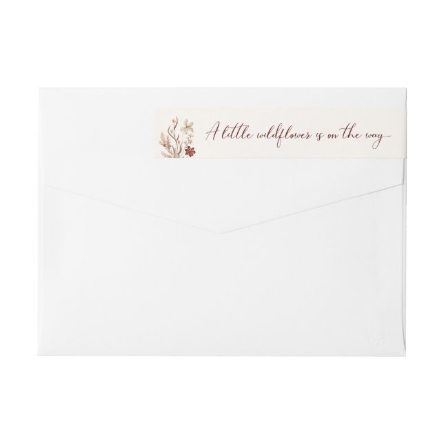 Un pequeño Chica de flores silvestres en Baby Show (Reverso)