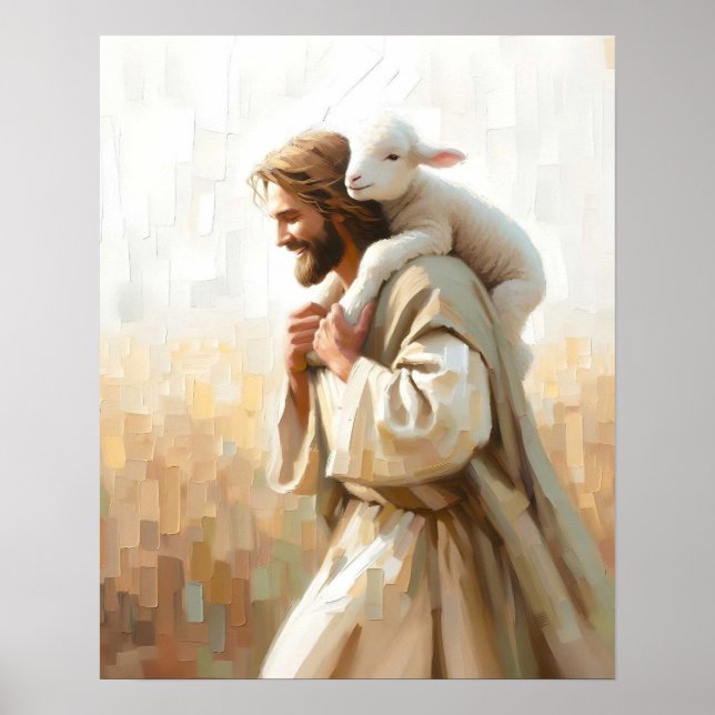 Un pequeño compañero, arte de fe cristiana, Jesús (Frente)