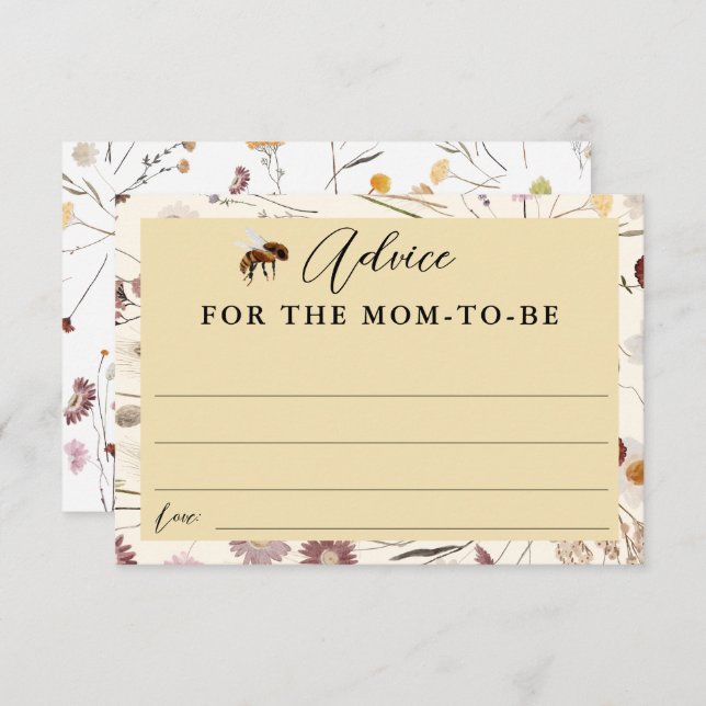 Un pequeño consejo de Baby Shower para mamá (Anverso / Reverso)