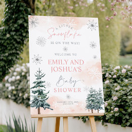 Un pequeño copo de nieve está en camino de la seña