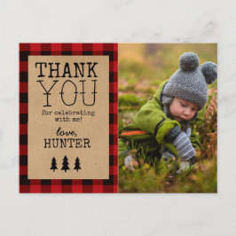 Un pequeño cumpleaños de oso gracias postal