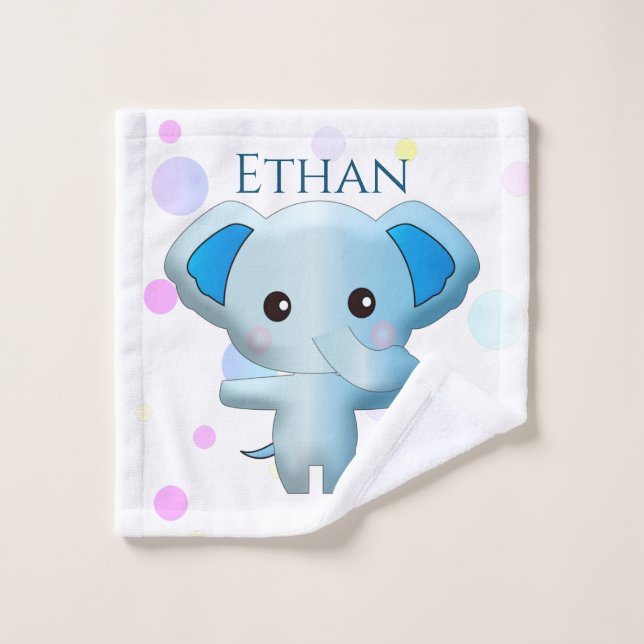 Un pequeño elefante azul (Toallita)