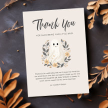 Un pequeño fantasma Boo, agradecimiento para la fi