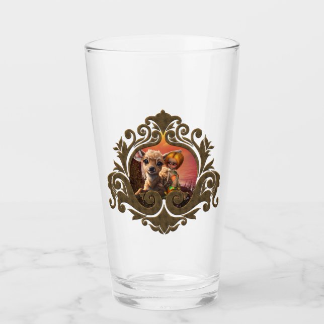 Un pequeño hada y el bonito peón. (Anverso)