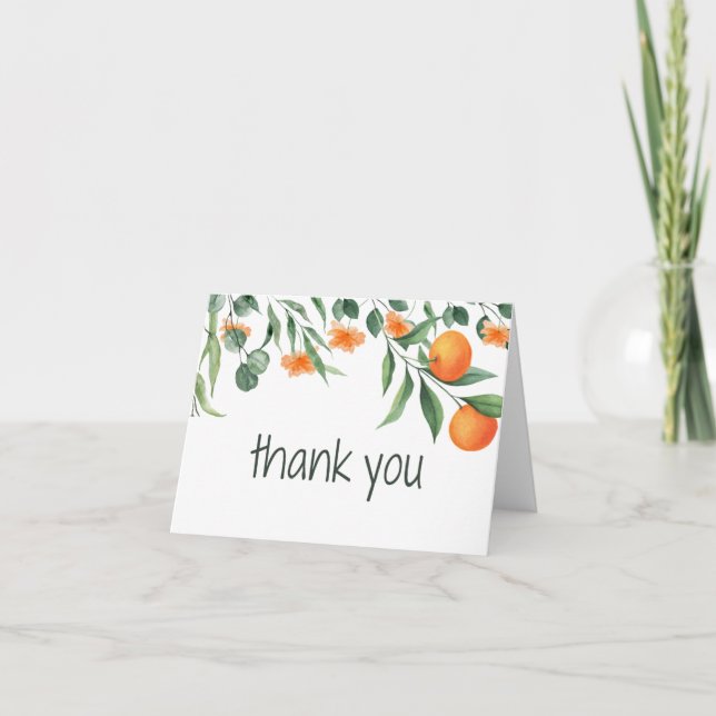 Un pequeño lindo gracias tarjeta primer cumpleaños (Anverso)