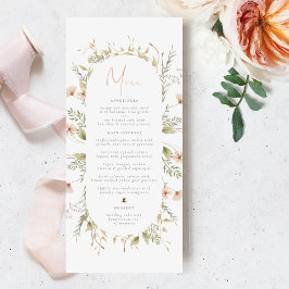 Un pequeño menú Baby Shower de Boho Bee Chica