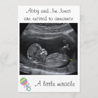 Un pequeño milagro ~ Invitación de embarazo