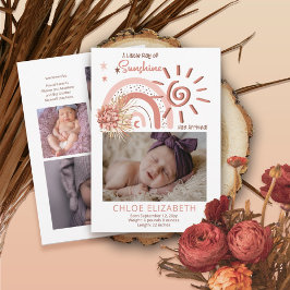 Un pequeño rayo de luz Chica solar anuncio de naci