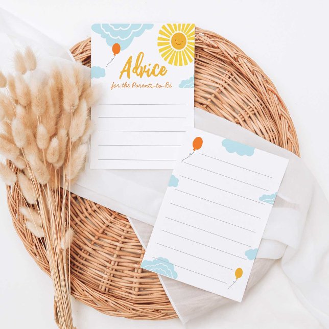 Un pequeño rayo de tarjetas Baby Shower de consejo (Subido por el creador)