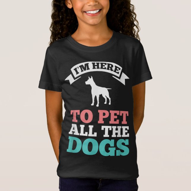 Un Perro Divertido Lover Camiseta Aquí Para Mascot (Anverso)