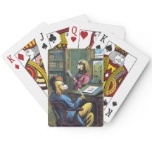 Un perro muy caballeroso, naipes