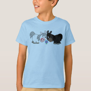 Un Personalizado amable ponia una camiseta para ni