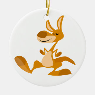 Un Personalizado lindo bailando canguro ornamento