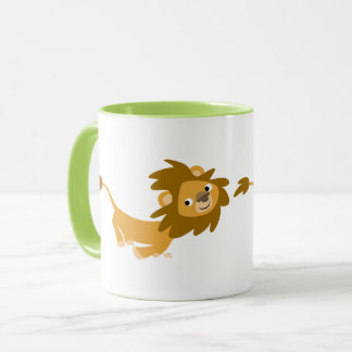 Un Personalizado lindo que maneja la taza de león