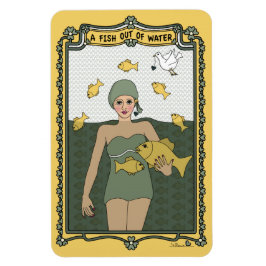 Un pez fuera del imán refrigerador Water_C_4x6