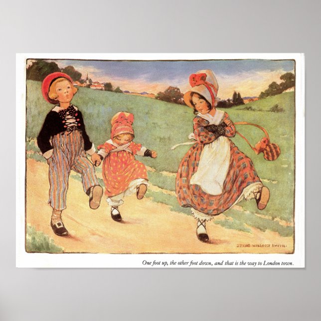 Un pie hacia arriba, un pie hacia abajo, impresión (Frente)