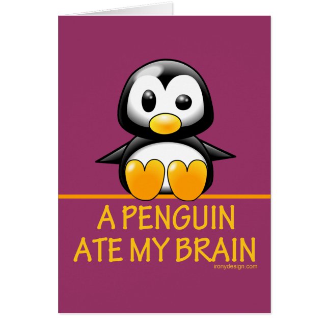 Un pingüino comió mi cerebro (Frente)