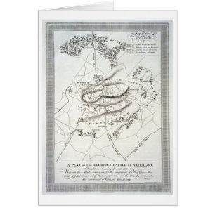 Un plan de la batalla de Waterloo gloriosa