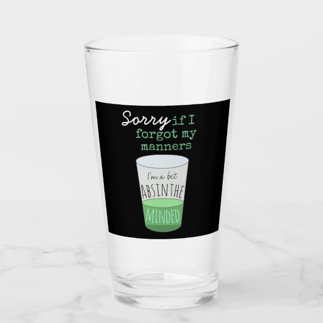 Un poco Absinthe Minny Bebe Eslogan (Anverso)