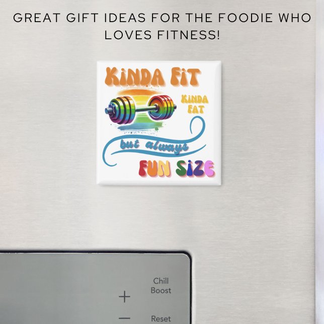 Un Poco Apropiado Gimnasio Gimnasio Imán Arcoiris (Fitness Foodie Funny Refrigerator or Locker Magnet Gift
)