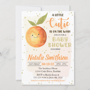 Un poco cursi invitación a Baby Shower