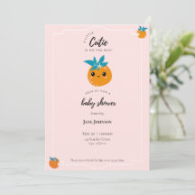 Un poco cursi invitación a Baby Shower