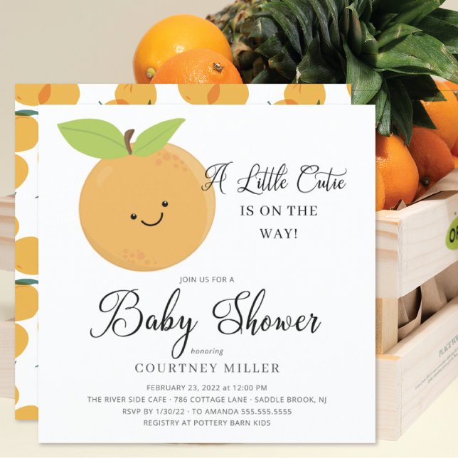 Un poco cursi invitación a Baby Shower (Subido por el creador)