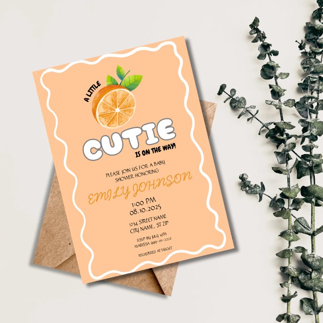 Un poco cursi invitación a Baby Shower (Subido por el creador)