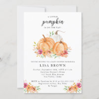 Un poco de calabaza cayó en la invitación de Baby