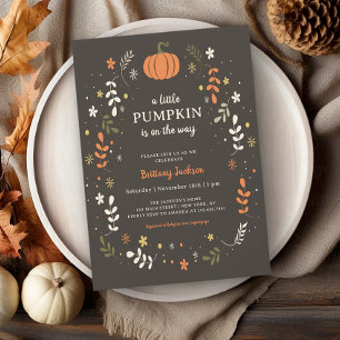Un poco de calabaza cayó en la invitación de Baby