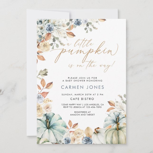 Un Poco De Calabaza En El Camino De La Invitación  (Anverso)