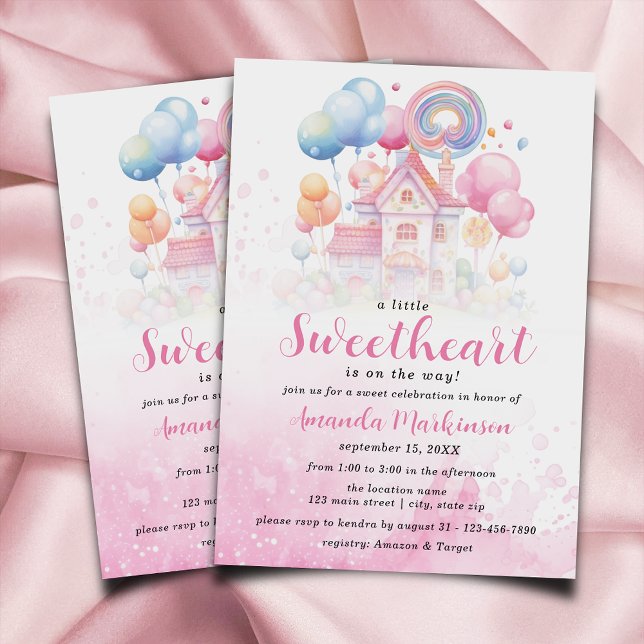 Un poco de cariño Candy Invitación de Baby Shower (Subido por el creador)