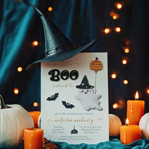 Un poco de invitación de Boo Halloween en Baby Sho