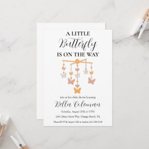 un poco de invitaciones para una ducha de bebé con