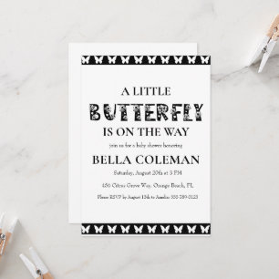 un poco de invitaciones para una ducha de bebé con