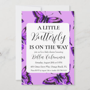 un poco de invitaciones para una ducha de bebé con