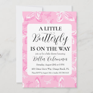 un poco de invitaciones para una ducha de bebé con