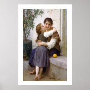 Un Poco de Persuasión 1890, Póster de Bouguereau
