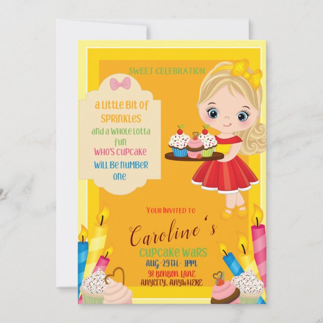 Un poco de tarjeta de invitación diferente para ro (Anverso)